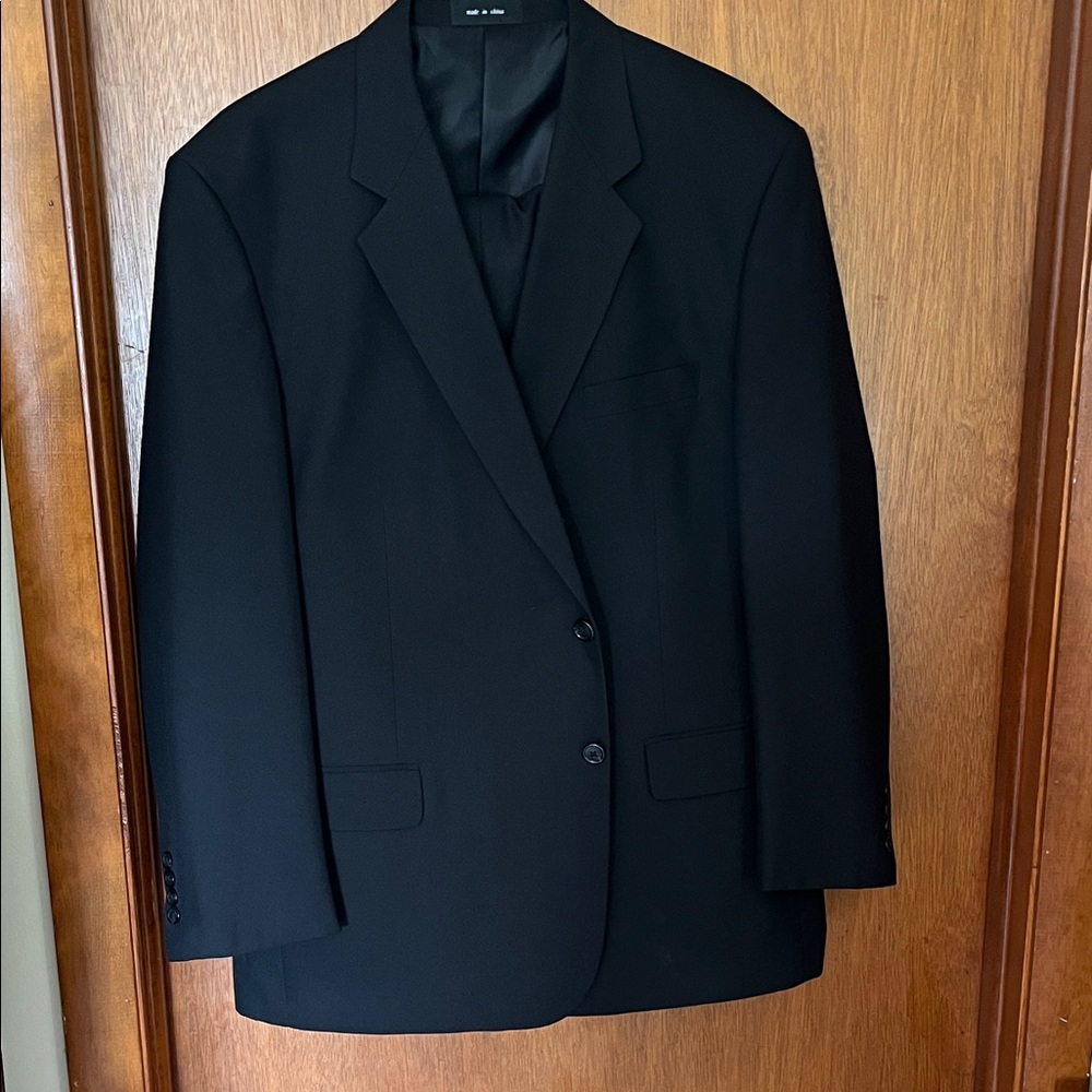 George Men's Black 2 Piece Suit